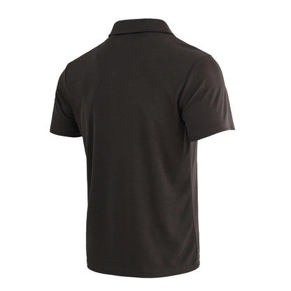 5-piece men's summer solid color short sleeved polo shirt breathable quick drying short sleeved top