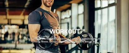 Men's Summer Simple and Fashionable Casual Business Short Sleeved T-shirt Round Neck Solid Color Sports Quick Drying Top