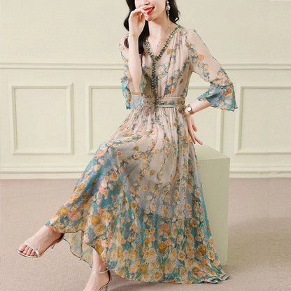 Silk Chiffon Dress