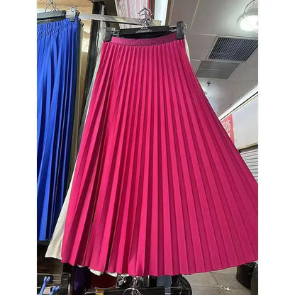High Waist Pleated Skirt