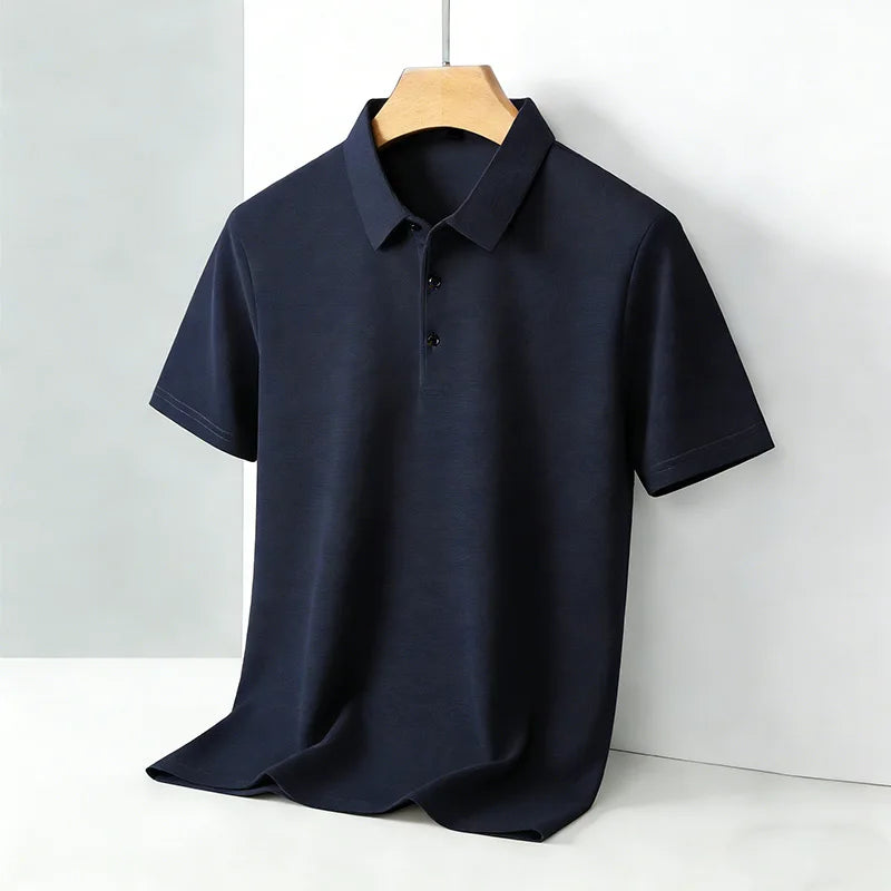 Men's Classic Collar Short Sleeve Polo Shirt Casual Breathable Summer Daily Office Fashion Men's Tee 2026
