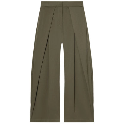 HXAO Striped Baggy Pants Women's Pants Autumn 2025 Elegant Pleated Wide Leg Oversized Trousers Ladies Fashion High Waist Pants