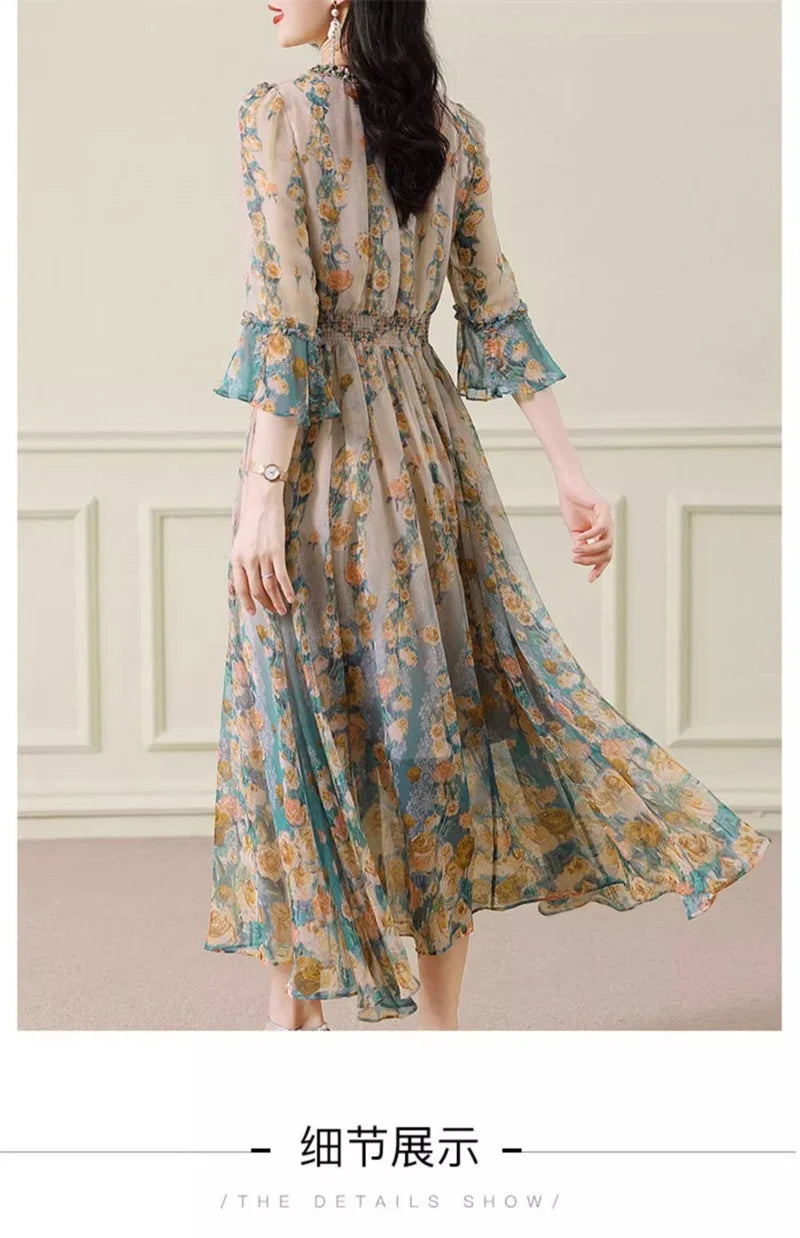 Silk Chiffon Dress