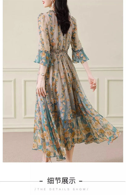Silk Chiffon Dress