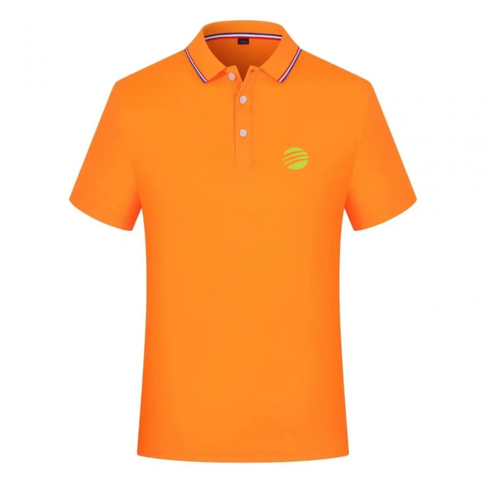 Men's Tennis Ball Print Polo Shirt Striped Collar Short Sleeve Summer Casual Breathable Quick Dry Tops For Daily Wear Sports