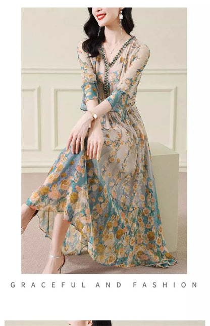 Silk Chiffon Dress