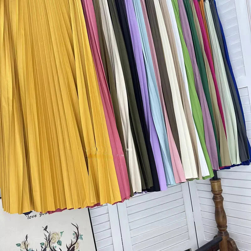 High Waist Pleated Skirt