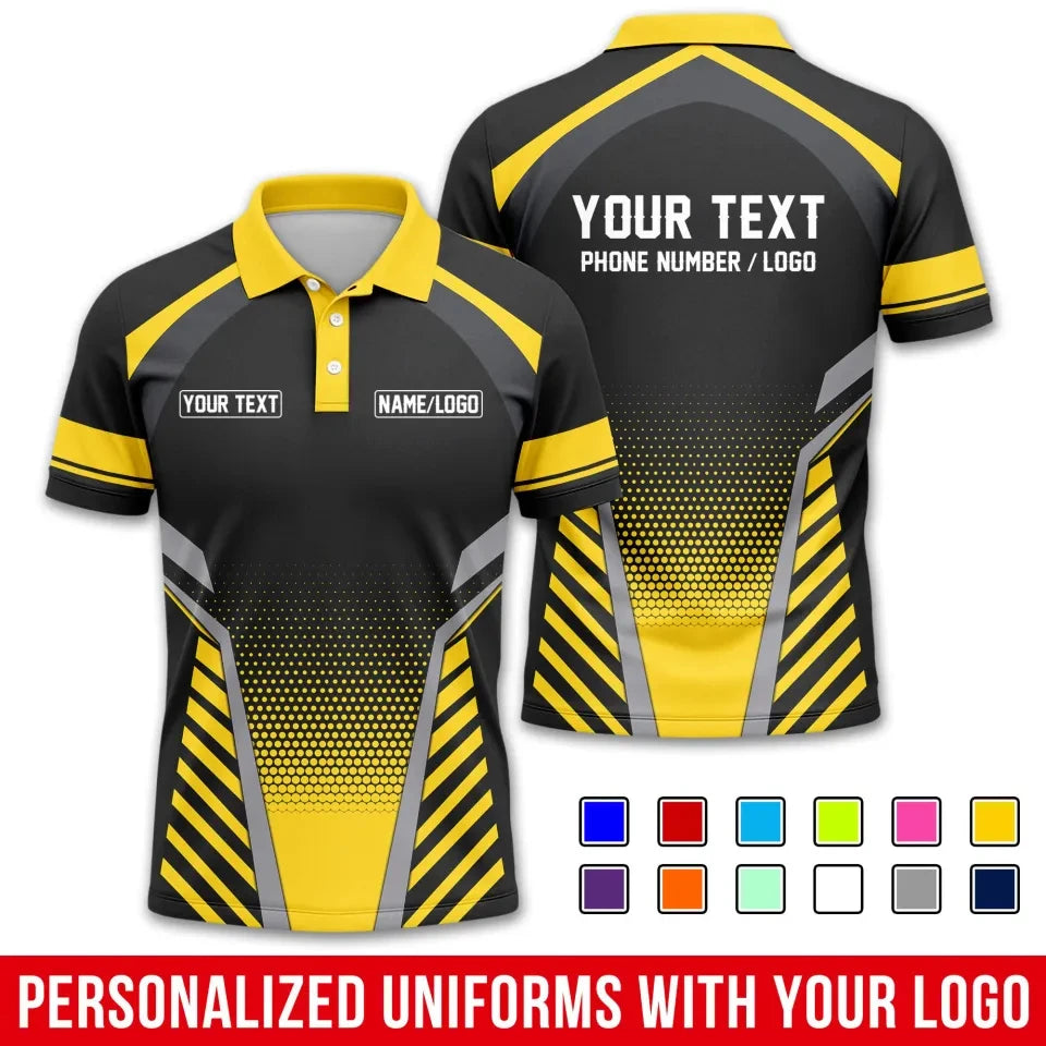 Fashion Men Women Stripe Graphic Polo Shirt For Men Custom Name Logo Text 3D Printed Polo Shirts Trend Button Up Sports Tops Tee