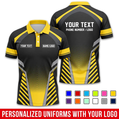 Fashion Men Women Stripe Graphic Polo Shirt For Men Custom Name Logo Text 3D Printed Polo Shirts Trend Button Up Sports Tops Tee