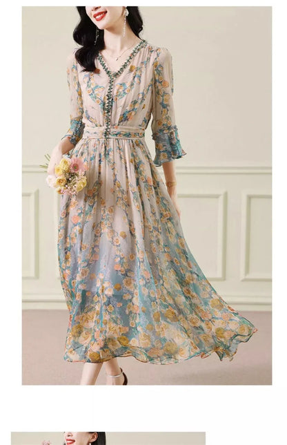 Silk Chiffon Dress