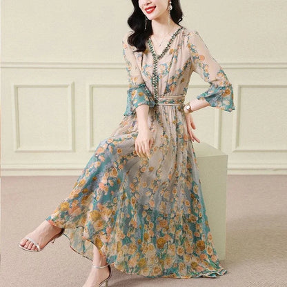 Silk Chiffon Dress