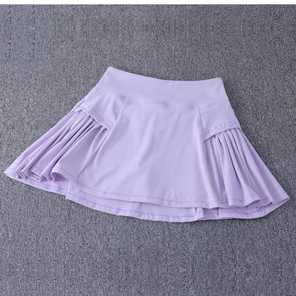 Pseudo two-piece running skirt for women