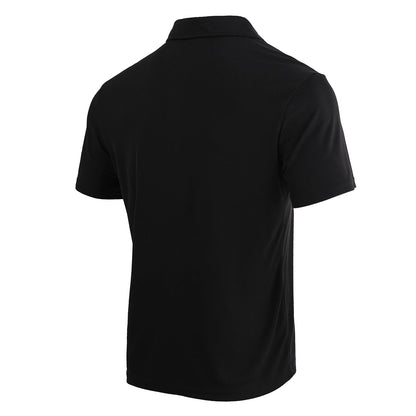 5-piece men's summer solid color short sleeved polo shirt breathable quick drying short sleeved top