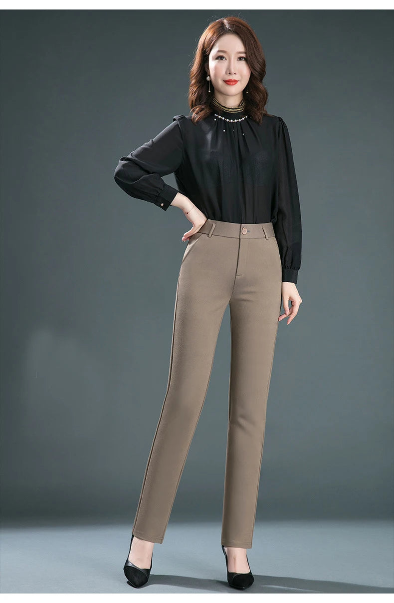High Waist Straight Baggy Pants