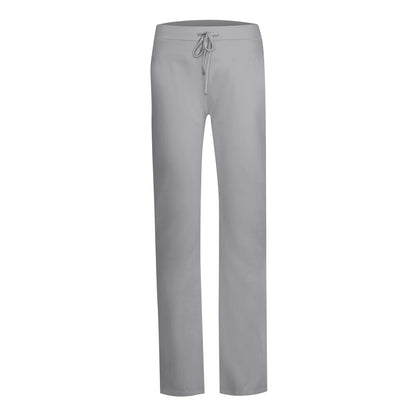 Activewear Women Wide Leg Pants Casual Cotton Yoga Pants With Pockets High Waist Drawstring Baggy Sweatpants Flare Leggings