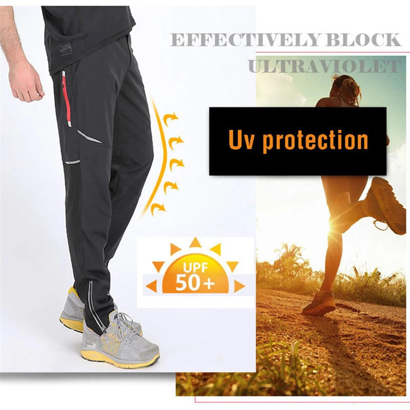 WEST BIKING Cycling Hiking Pants Spring Summer Outdoor Sports Cargo Pants Men Quick Dry Reflective Water Repellent MTB Trousers
