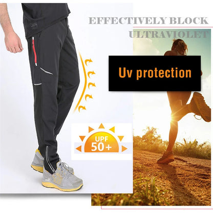 WEST BIKING Cycling Hiking Pants Spring Summer Outdoor Sports Cargo Pants Men Quick Dry Reflective Water Repellent MTB Trousers