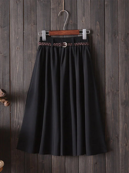 Midi Knee Length Summer Skirt