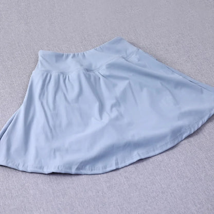 Pseudo two-piece running skirt for women