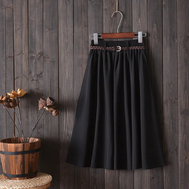 Midi Knee Length Summer Skirt