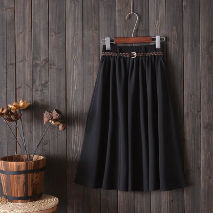 Midi Knee Length Summer Skirt