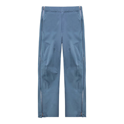 Fanuocetar Mens Waterproof Tactical Hiking Pants Summer Side Open Zipper Climbing Camping Fishing Rainproof Outdoor Trousers SGK