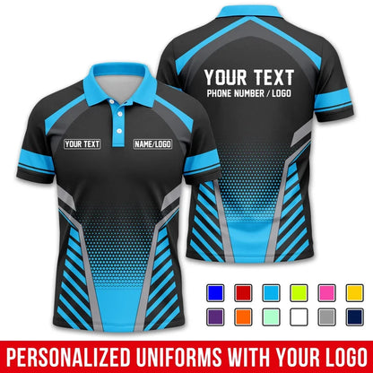 Fashion Men Women Stripe Graphic Polo Shirt For Men Custom Name Logo Text 3D Printed Polo Shirts Trend Button Up Sports Tops Tee