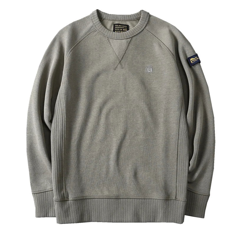 2023 Spring Winter New Basic Sweatshirts Soild Color Men Plus Size Washed  Hoodies Casual High Quality Pullovers