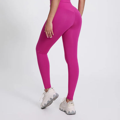 Solid Color Front Waist Cross High Waist Gym Yoga Leggings compression Fitness Sport Pants Athletic Comprehensive Training Jog