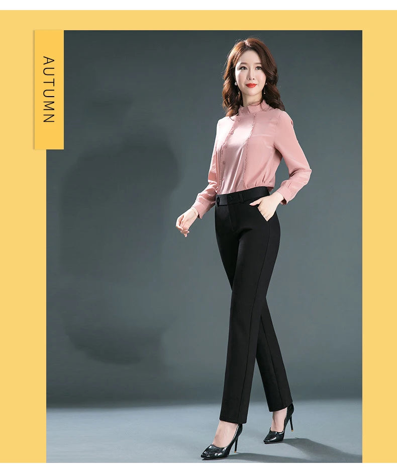 High Waist Straight Baggy Pants
