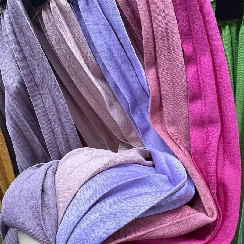 High Waist Pleated Skirt