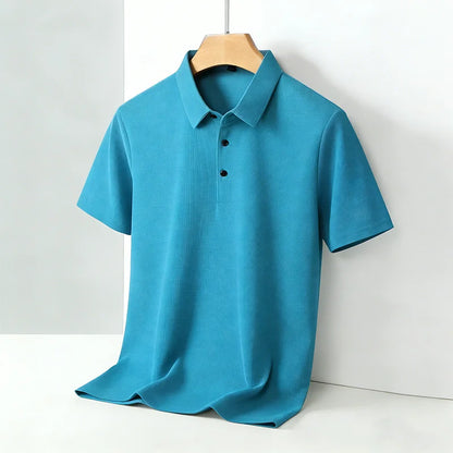 Men's Classic Collar Short Sleeve Polo Shirt Casual Breathable Summer Daily Office Fashion Men's Tee 2026