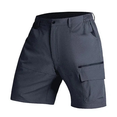 2026 New 5 Zipper Pockets Summer Quick Dry Cargo Shorts Mens Fishing Shorts Stretch Outdoor Hiking Nylon Work Shorts Lightweight