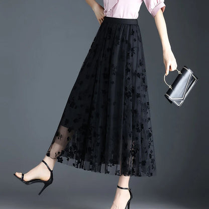 Korean Women Tulle Skirt