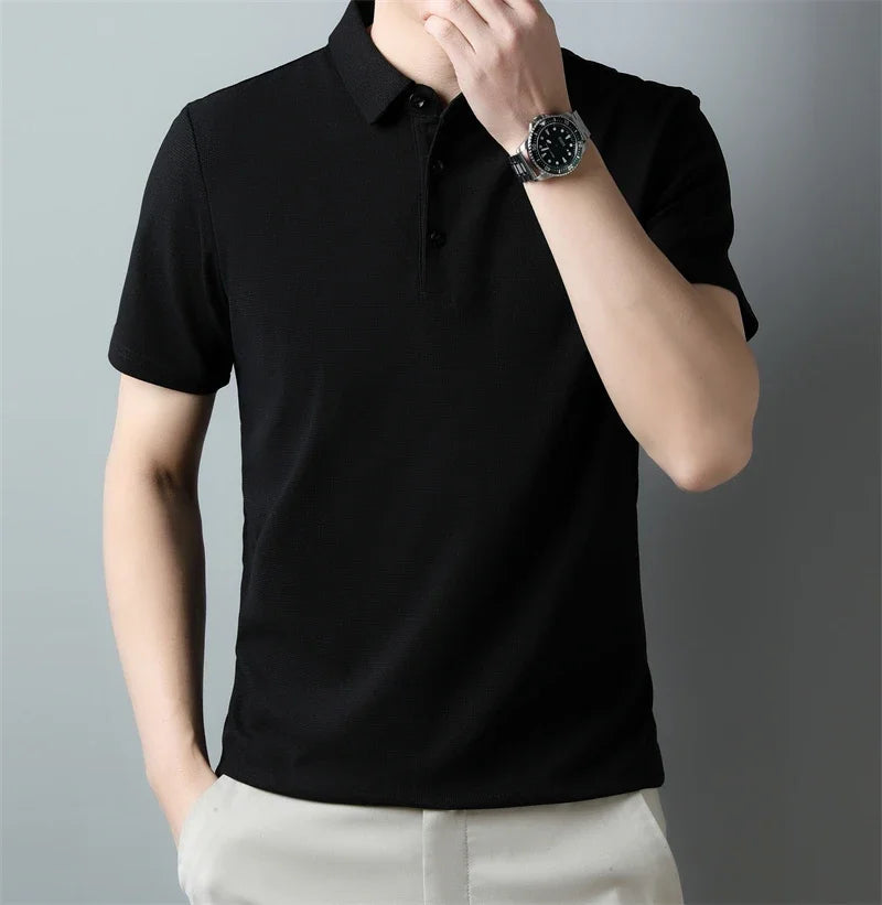 Men's Classic Collar Short Sleeve Polo Shirt Casual Breathable Summer Daily Office Fashion Men's Tee 2026