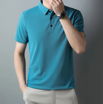 Men's Classic Collar Short Sleeve Polo Shirt Casual Breathable Summer Daily Office Fashion Men's Tee 2026