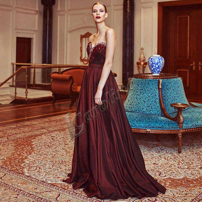 Caroline Luxurious Mermaid Celebrity Dresses For Women Rhinestones Lace Appliques Corset Dubai Robes De Soiree Customized