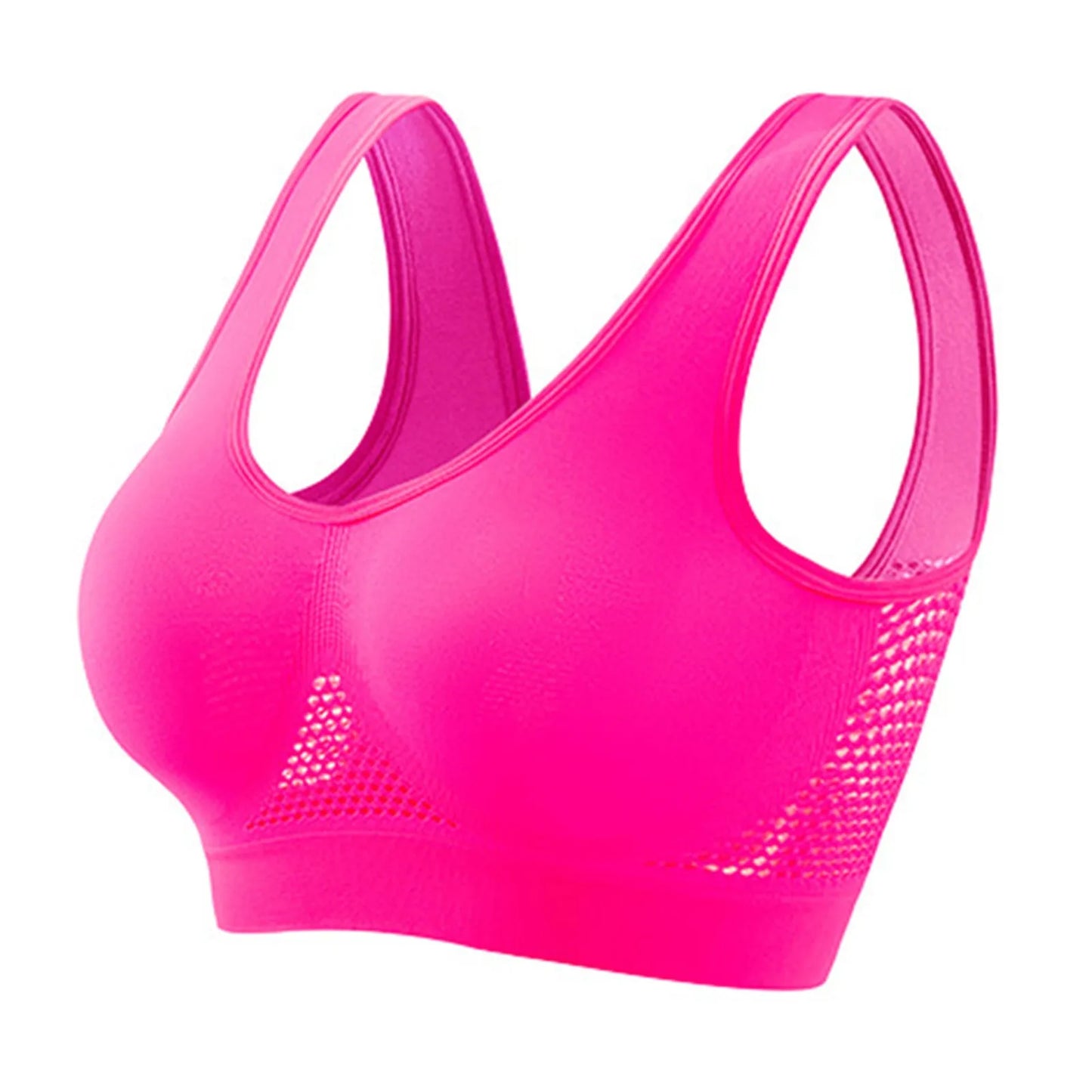 Women Large Size Bra Vest Daily Casual Running Fitness Yoga Beauty Tank Top Sports Vest Without Steel Rims Comfy Breathable Bra