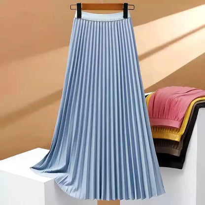 High Waist Pleated Skirt