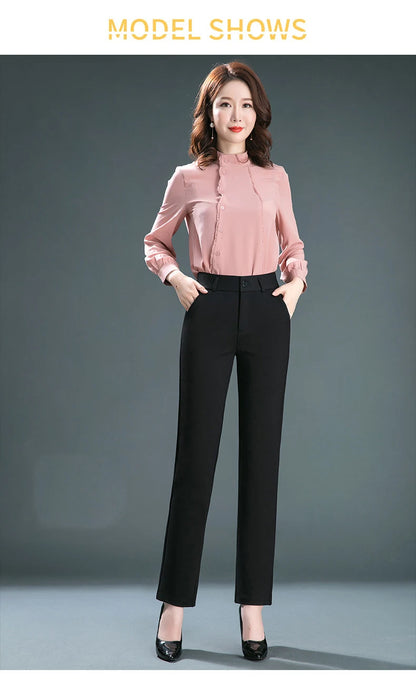 High Waist Straight Baggy Pants