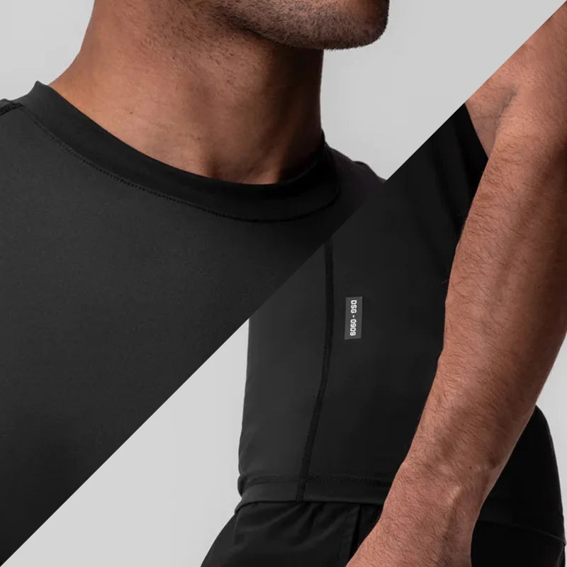 Men's Summer Casual Compression Tank Top Gym Fitness Sports Clothing Male Quick Dry Sleeveless Shirt Running Workout Tights Vest