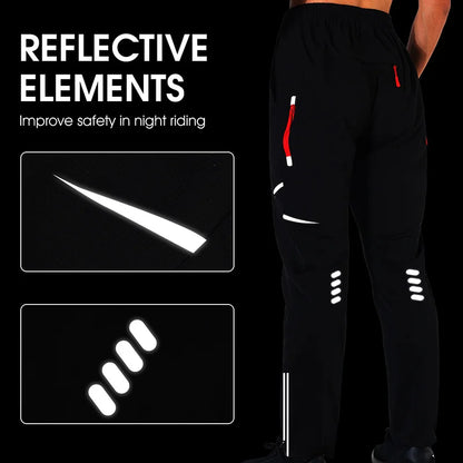 WEST BIKING Cycling Hiking Pants Spring Summer Outdoor Sports Cargo Pants Men Quick Dry Reflective Water Repellent MTB Trousers