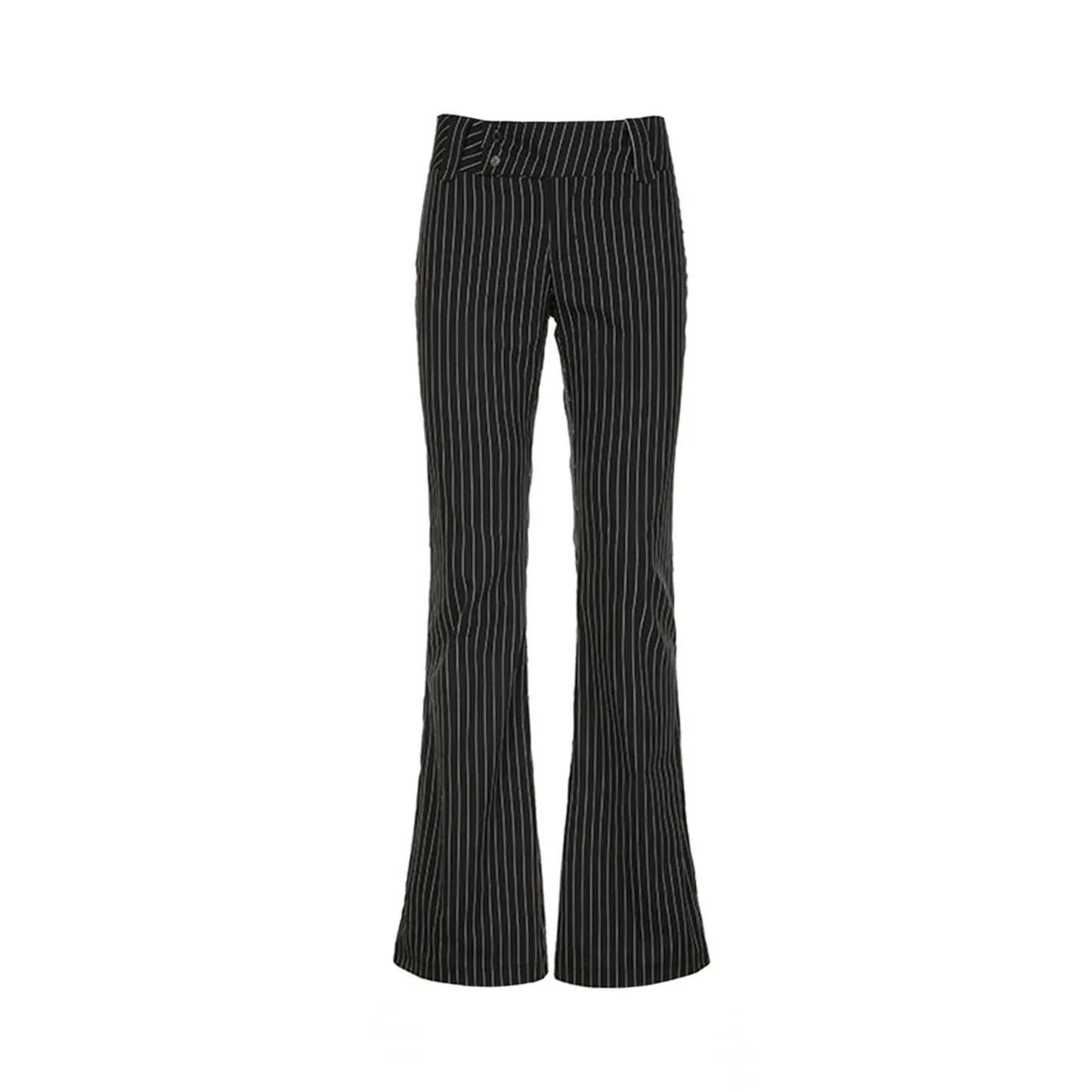 Striped Slim Fit Fashion Pants Low Rise Form Fitting Ice Silk Casual Trousers Street Sweat For Women Pants Брючные комплекты