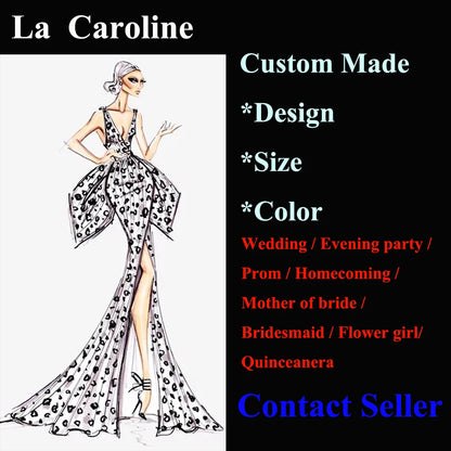 Caroline Luxurious Mermaid Celebrity Dresses For Women Rhinestones Lace Appliques Corset Dubai Robes De Soiree Customized