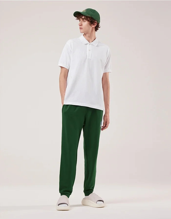 2026 Summer Men Lapel Polo T-shirt Soft Cotton Animal Embroidery Slim Fit Daily Office Casual Short Sleeve Tops
