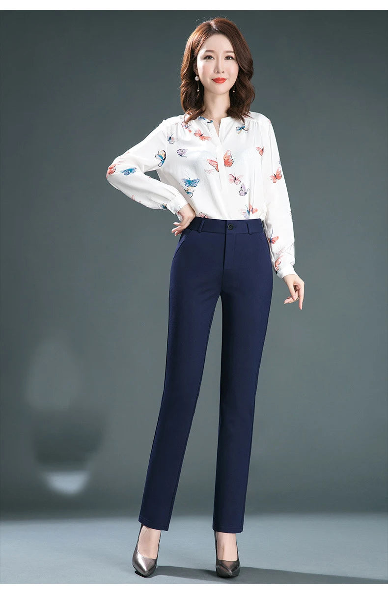 High Waist Straight Baggy Pants