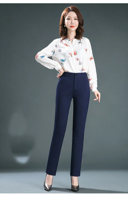 High Waist Straight Baggy Pants