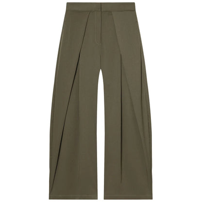 HXAO Striped Baggy Pants Women's Pants Autumn 2025 Elegant Pleated Wide Leg Oversized Trousers Ladies Fashion High Waist Pants