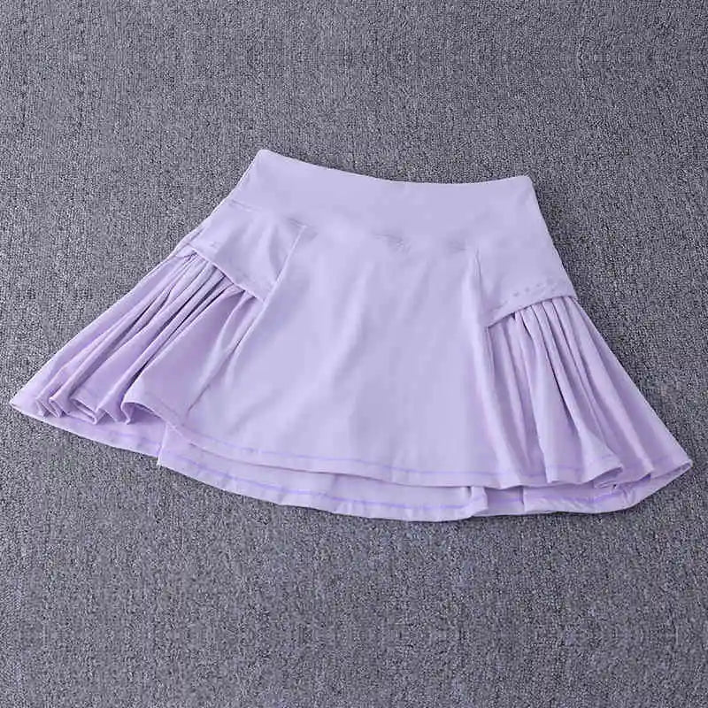 Pseudo two-piece running skirt for women