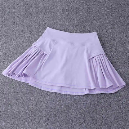 Pseudo two-piece running skirt for women